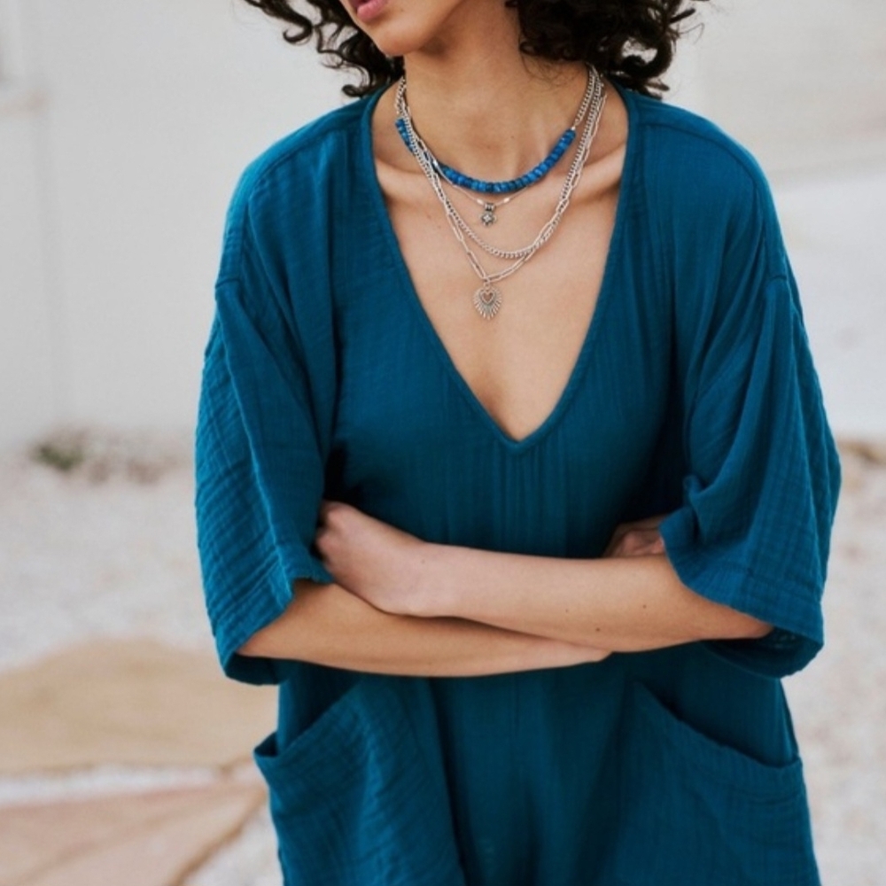 FP Movement by Free People Teal Jumpsuit Romper. Size S